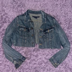 ralph lauren sport cropped denim jacket